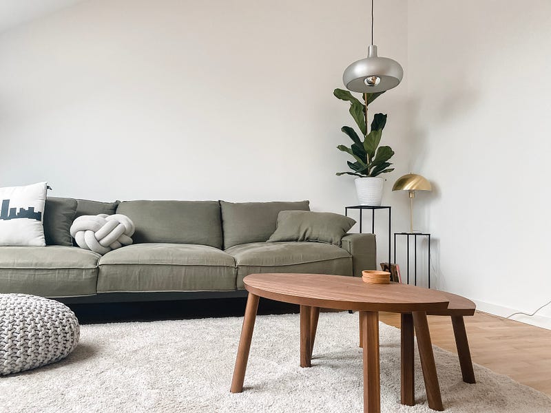 A minimalist home illustrating the concept of Lagom