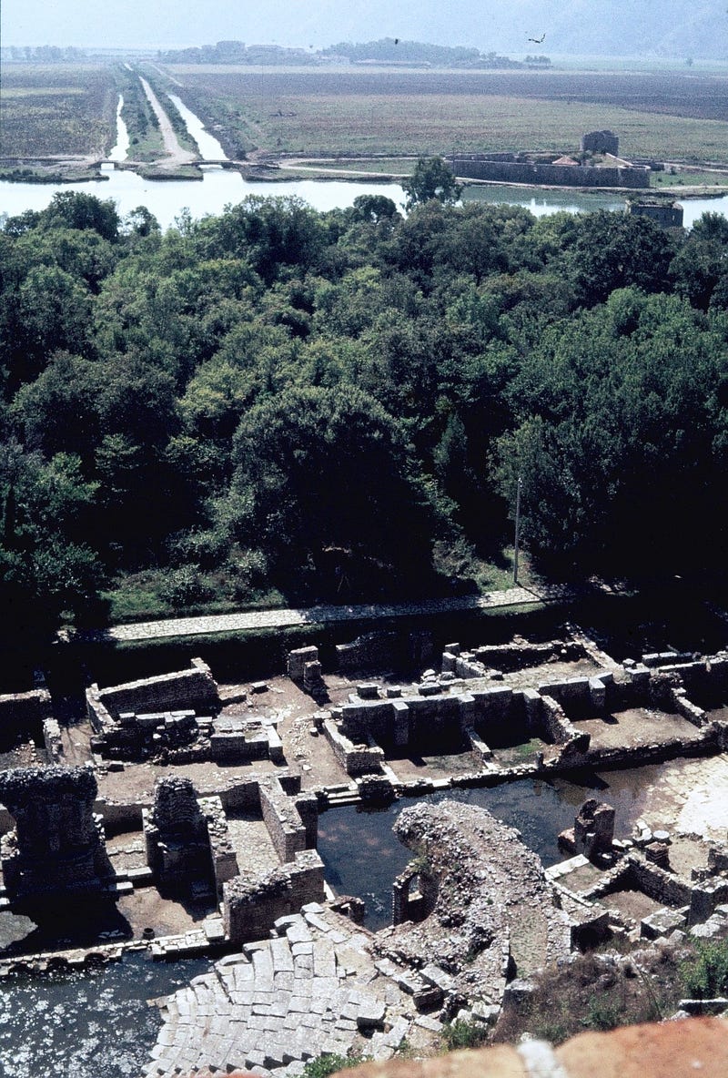 The ruins of Butrint highlighting its historical significance