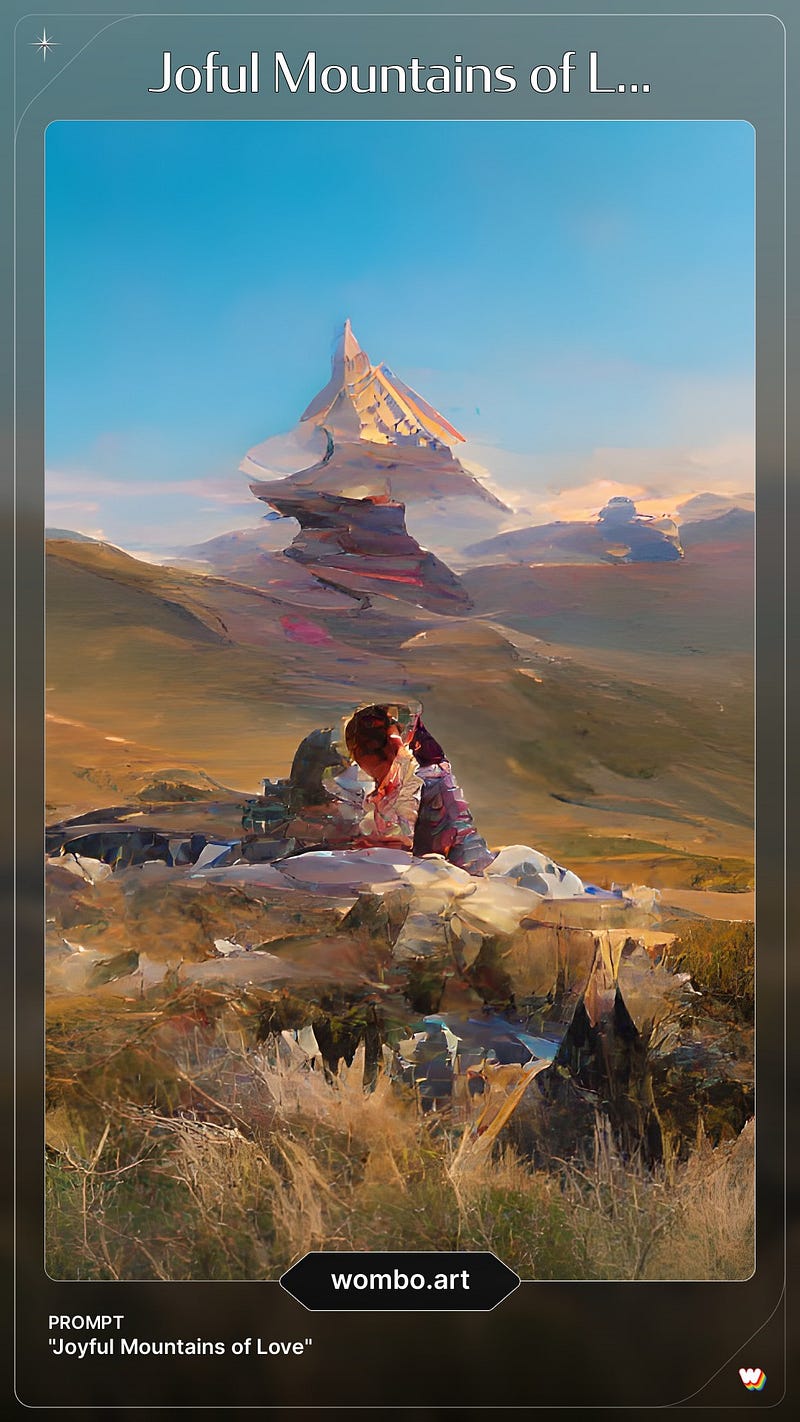 Representation of "Joyful Mountains of Love"