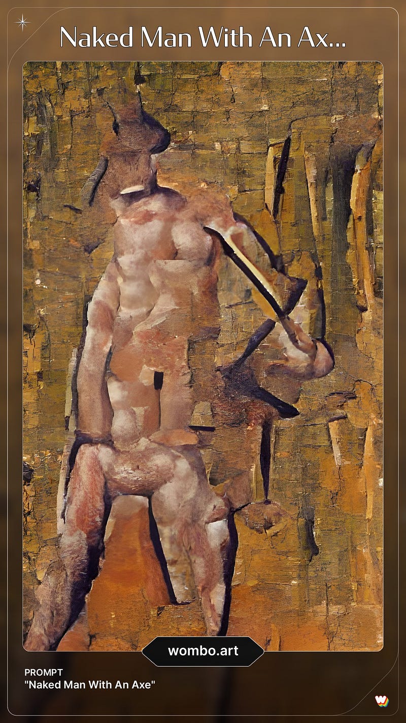 Interpretation of "Naked Man With An Axe"