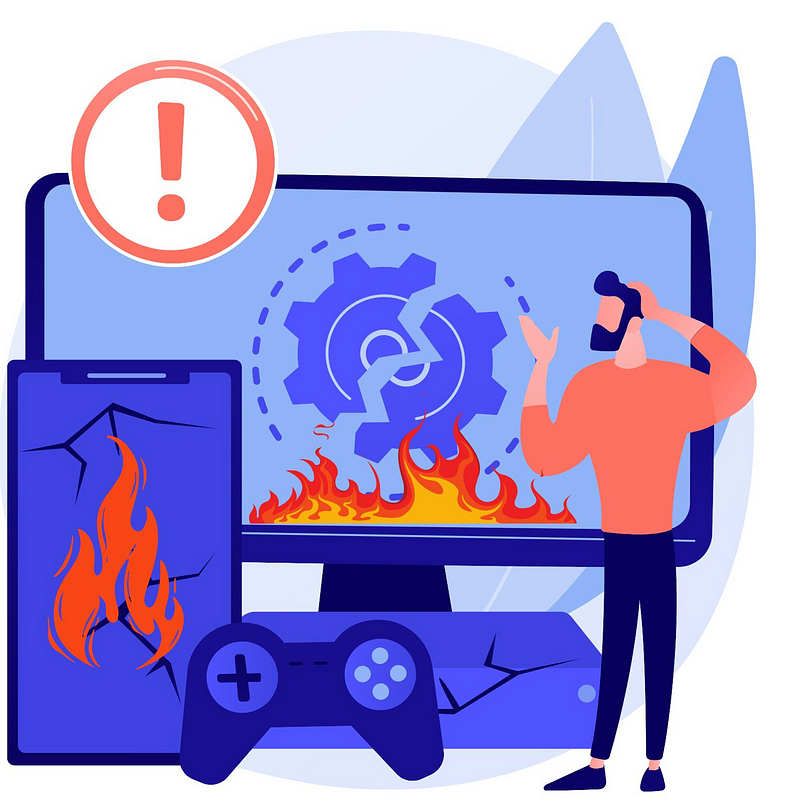 An illustration depicting the consequences of software defects