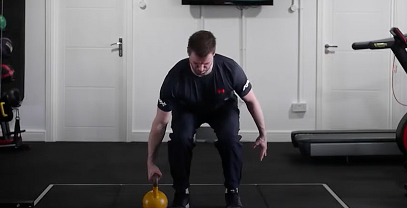 Offset Deadlift Exercise Demonstration