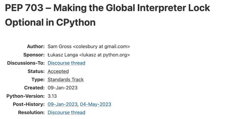 Insights on Python's GIL and performance