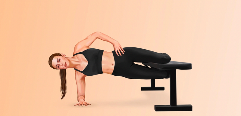 Knee Hold Plank Position