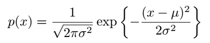 Probability Density Function of Normal Distribution