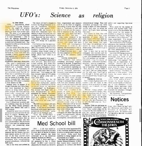 A 1979 article discussing UFOs and science