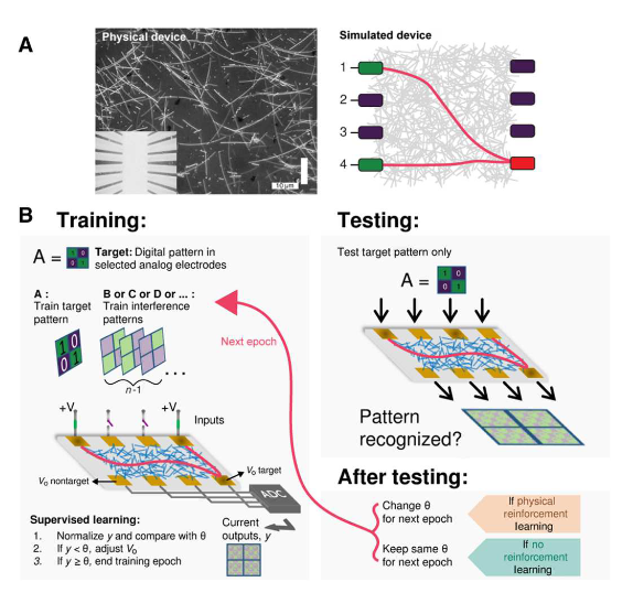 Silver nanowire network structure from recent research