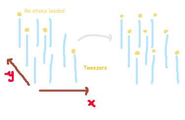 Arrangement of neutral atoms in a lattice for quantum study