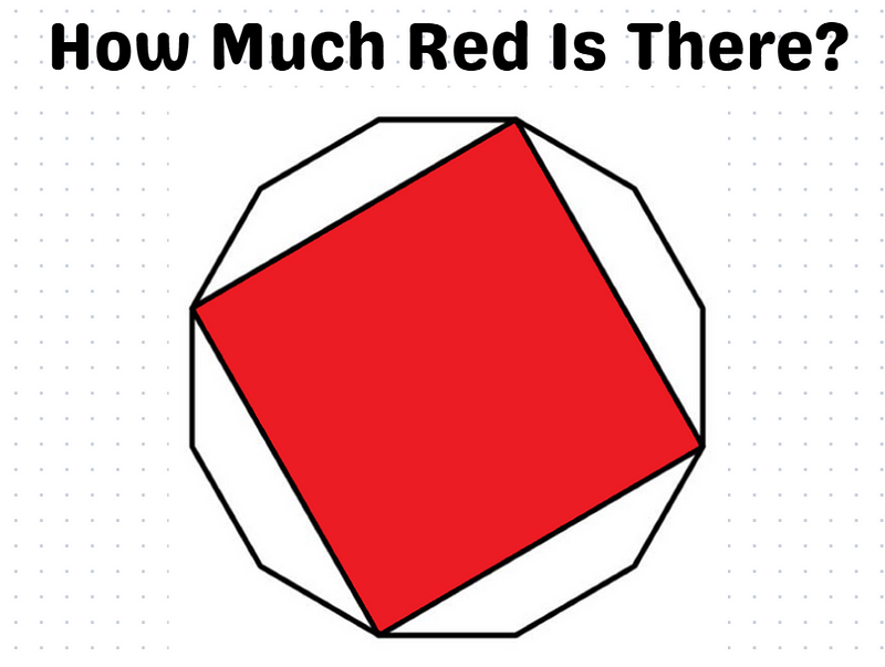 Dodecagon showcasing the shaded areas