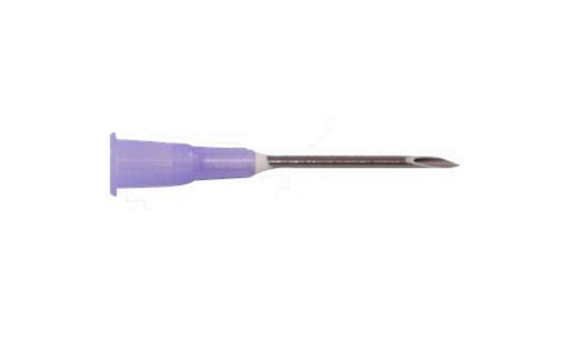 Sterile needle used in laboratory settings